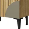 Merax Schuhschrank 60x32x94cm mit schwarzem Metallgestell, Produktbild-Vorschau 8