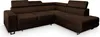 A brown sectional sofa shown from a diagonal angle against a white background. Podgląd zdjęcia produktu