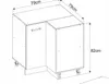 ULWEHOME | Eckunterschrank 90 x 90 cm Anthrazit, Produktbild-Vorschau 7