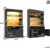 Buffet de cuisine XL de 184 cm de haut avec éclairage LED Voir les images du produit 4