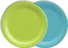 PAPSTAR Papp-Teller rund, Ø 18 cm, limonengrün/türkis, Produktbild-Vorschau 1