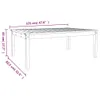 The Living Store Gartentisch 121x82,5x45 cm Massivholz Produktbild-Vorschau 10
