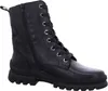 A black leather lace-up boot with a side zipper, shown from the side against a white background. Produktbild-Vorschau