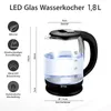 Bollitore in vetro LED 1,8 L in acciaio inox bollitore Anteprima dell’immagine prodotto 3