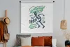 MuchoWow® Wandteppich Wandbehang Laufen - Vintage - Grün Produktbild-Vorschau 5