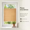 Plissee Klemmfix ohne Bohren 80x130cm Hellbraun Sichtschutz Produktbild-Vorschau 2