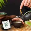 Grüner Tee Teetasse mit Teestrauch für Teetrinker Produktbild-Vorschau 3