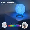 Lampe 3D Mond, 15 cm – 16 couleurs, variateur d'intensité, Voir les images du produit 5