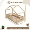 Crazy Pine Lit cabane 190x100 cm - Lit d'enfant en bois Voir les images du produit 2