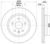 2x HELLA 8DD 355 132-751 Bremsscheibe Hinterachse Produktbild-Vorschau 1