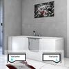 Seniorenwanne mit Tür Whirlpool S12-TH-WP-L Badewanne Produktbild-Vorschau 4