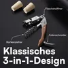 H&S Edelstahl Korkenzieher Wein - 3in1 Kellnermesser Profi Produktbild-Vorschau 3