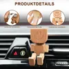 MODFU Dekofiguren, Wackelfigur Auto Holzfigur Bobblehead, Produktbild-Vorschau 4