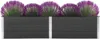 Garten-Hochbeet 250 x 100 x 54 cm WPC Grau , Gabionen Produktbild-Vorschau 1