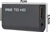 A black PS2 to HDMI adapter with dimensions indicated. Náhľad obrázku produktu