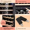 Armoire à vin Klarstein, slim, petite, 2 zones, porte en Voir les images du produit 5