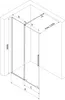 Mexen Velar Walk-in Duschwand 140 x 200 cm, transparent 8 Produktbild-Vorschau 9