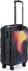 A black suitcase with a gradient design on a white background. Voir les images du produit