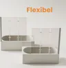 Two bathtubs with glass shower screens are displayed against a white background. Produktbild-Vorschau