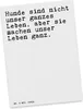 Mr. & Mrs. Panda Postkarte Hunde sind nicht unser... - Weiß Produktbild-Vorschau 1