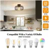 Deckenleuchte Schwarz 30cm, Modern Deckenlampe Metall E27, Produktbild-Vorschau 9