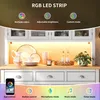 Armadio moderno alto con illuminazione RGB a LED, porta in Anteprima dell’immagine prodotto 2