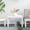 vidaXL Zahradní stůl bílý 59x47x40 cm PP Náhled obrázku produktu 2
