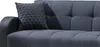 Schlafsofa Schlafcouch anthrazit 220 cm mit Bettkasten - Produktbild-Vorschau 5