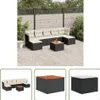The Living Store 8-tlg. Garten-Sofagarnitur mit Kissen Produktbild-Vorschau 1