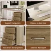 Grand bureau avec rangements, MDF, 3 tiroirs, 130 x 55 x 75 Voir les images du produit 12