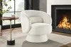 riess-ambiente Drehbarer Design Sessel BOSSA NOVA weiß Produktbild-Vorschau 1