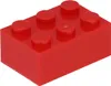 A single red LEGO brick on a white background. Produktbild-Vorschau