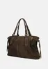 Borsa a mano donna pelle scamosciata  Italy Chiusura zip Anteprima dell’immagine prodotto 2