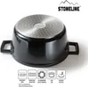 STONELINE® Cocotte Bräter Rund 20 cm Schwarz | mit Deckel Produktbild-Vorschau 2