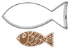 Emporte-pièce poisson en acier 9 cm Voir les images du produit 1