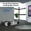 Autobett V2 POLICE Kinderbett 90x200 Schwarz/Weiß mit Produktbild-Vorschau 5