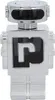 A product shot of a perfume bottle designed to look like a robot. Voir les images du produit