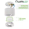 LUMILED 10x Module LED INSERT 7W (60 Watt) extra flach spot Produktbild-Vorschau 6