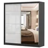 Schwebetürenschrank Kleiderschrank Schrank 203cm Produktbild-Vorschau 2