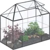 Relaxdays Pflanzenterrarium, Glas & Kupfer, 27x30x15 cm, Produktbild-Vorschau 1