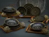 CreaTable, 23588, Mandala Schwarz, Tellerset 12-tlg, Produktbild-Vorschau 3