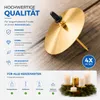 4X Spina per  d'Avvento 5 cm (oro) portacandele - Anteprima dell’immagine prodotto 5