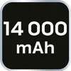 A black square with rounded corners displaying white text indicating a battery capacity. Náhled obrázku produktu