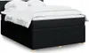 Boxspringbett mit Matratze Schwarz 140x190 cm Stoff Produktbild-Vorschau 2