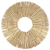 Wanddeko Boho Rattan rund 58cm - Natur Wanddekoration mit Produktbild-Vorschau 1