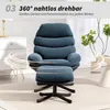 HOMCOM Relaxsessel mit Hocker Sessel Loungesessel mit Produktbild-Vorschau 6