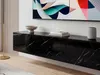 FineBuy Lowboard Hängend Marmor-Optik Schwarz 160x30x30 cm Produktbild-Vorschau 4