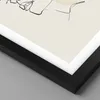 Gerahmtes Poster - Schwarzer Rahmen - Minimalismus Porträt Produktbild-Vorschau 2