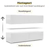 SONNI 140x40x30cm weiß Hochglanz holz hängend TV-Schränke, Produktbild-Vorschau 8