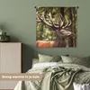 MuchoWow® Wandteppich Wandbehang Hirsch - Natur - Geweih - Produktbild-Vorschau 4